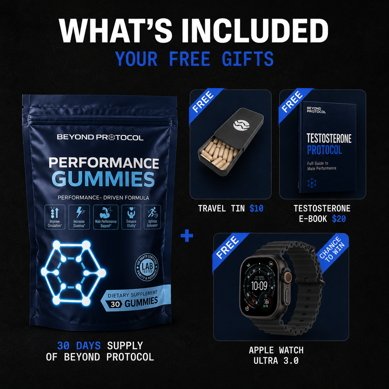 Performance Gummies - 9-in-1 Formula for Testosterone Support