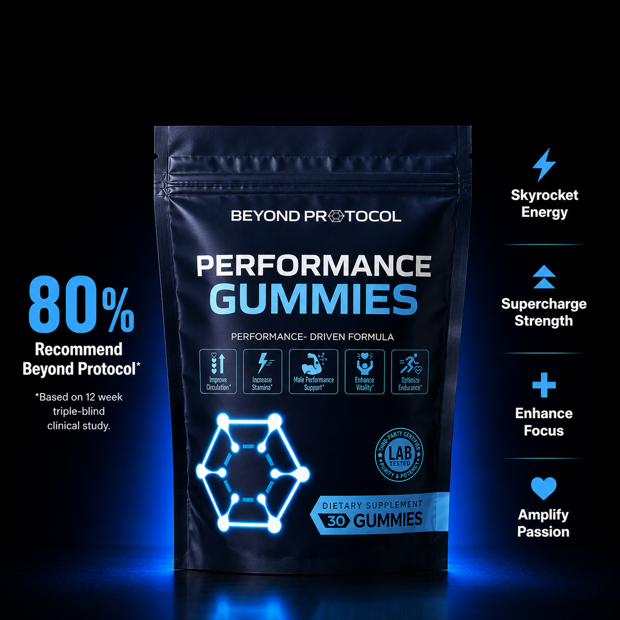 Performance Gummies - 9-in-1 Formula for Testosterone Support